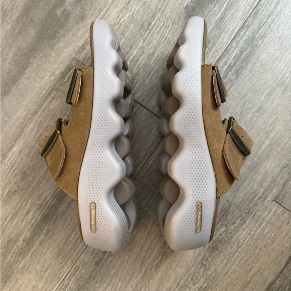 Skechers Brown Slide Sandals with Buckles - Picture 2 of 3